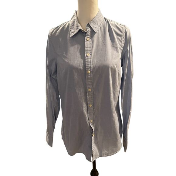 Tommy Hilfiger Women's Button Down Long Sleeve Shirt Light Blue Medium - Picture 1 of 5